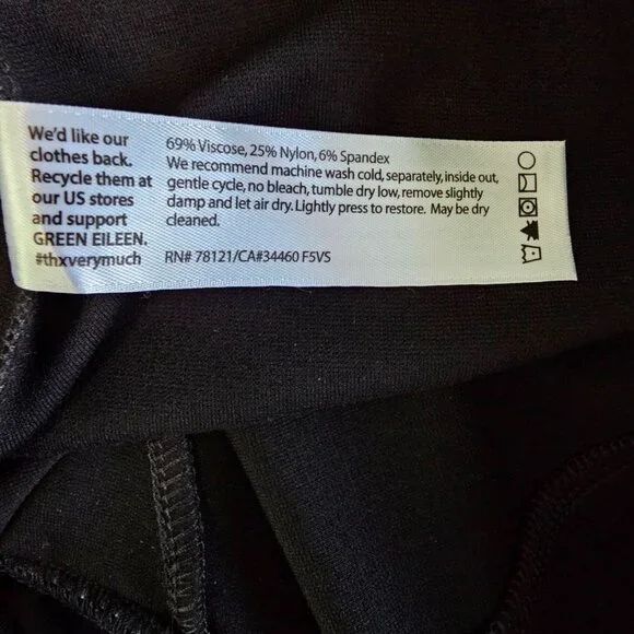 Eileen Fisher Viscose Washable Stretch Pant Slim Fit, Ankle, NWOT, S - Picture 10 of 10